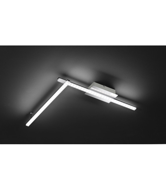 CLAY Chrom Deckenleuchte mit 2 LED-Lampen