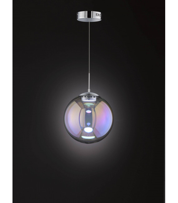Lampada a sospensione Grace cromata 1 lampadina a LED