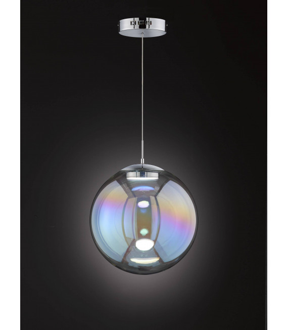 Grace lámpara colgante cromo 1 bombilla LED