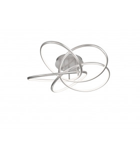 RISA plafón plata 1 bombilla LED