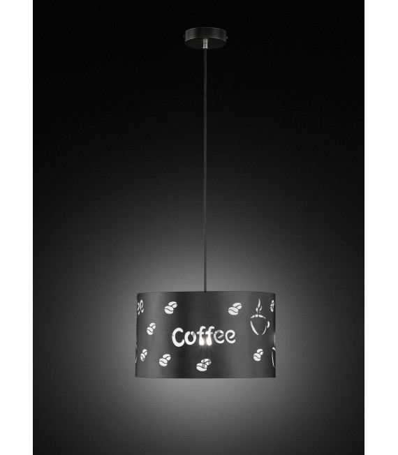 Lampada a sospensione TUVA nera 1 lampadina