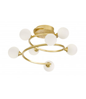 AVERY Deckenleuchte Gold 7 Glühbirnen
