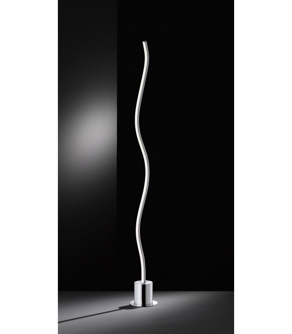 Lampada da terra LINEE cromata 1 lampadina a LED
