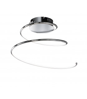 LINEE plafón cromo 1 bombilla LED