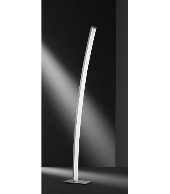 FERROL lampada da terra nichel opaco 1 lampadina a LED