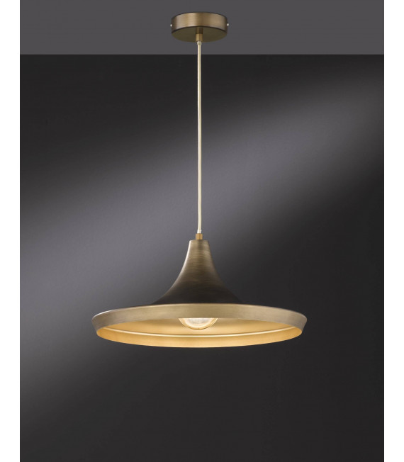 Lampada a sospensione ERIN marrone chiaro 1 lampadina
