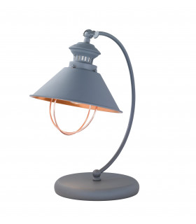 Lampada da tavolo grigia FIRENZE 1 lampadina