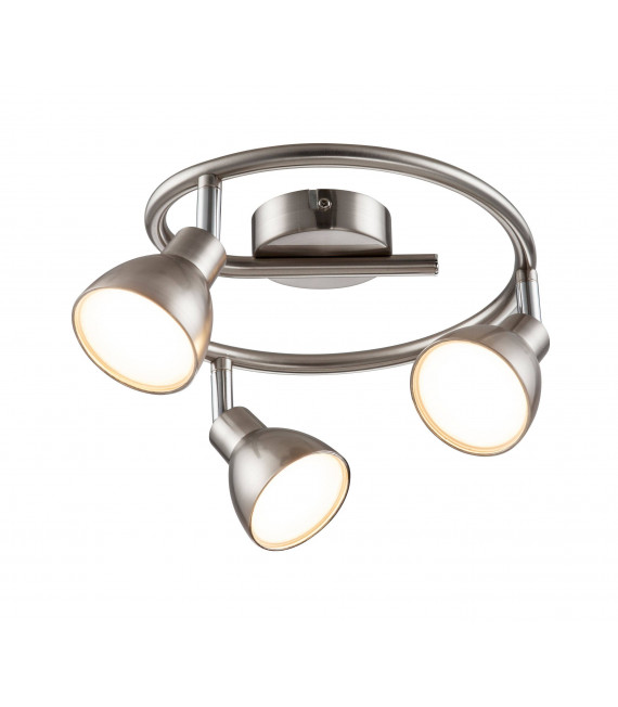 LESTER Matt Nickel / Chrom Scheinwerfer 3 LED-Lampen