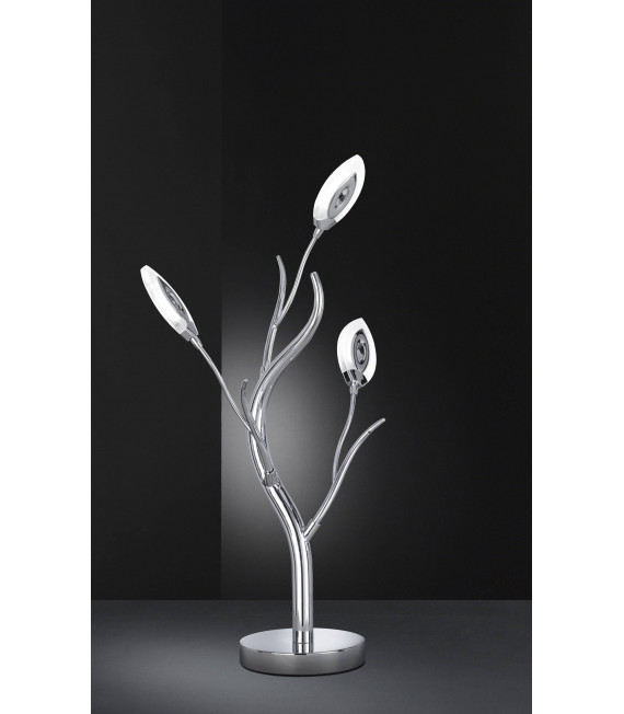 FELLOW lámpara de mesa cromada 1 bombilla LED