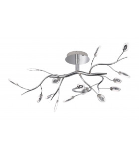 Plafoniera FELLOW cromata 1 lampadina a LED