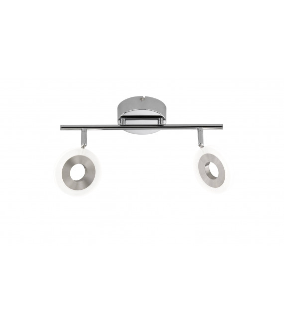 DIVINA Spotlight Matt Nickel / Chrom 2 LED-Lampen