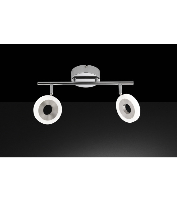 DIVINA Spotlight Matt Nickel / Chrom 2 LED-Lampen