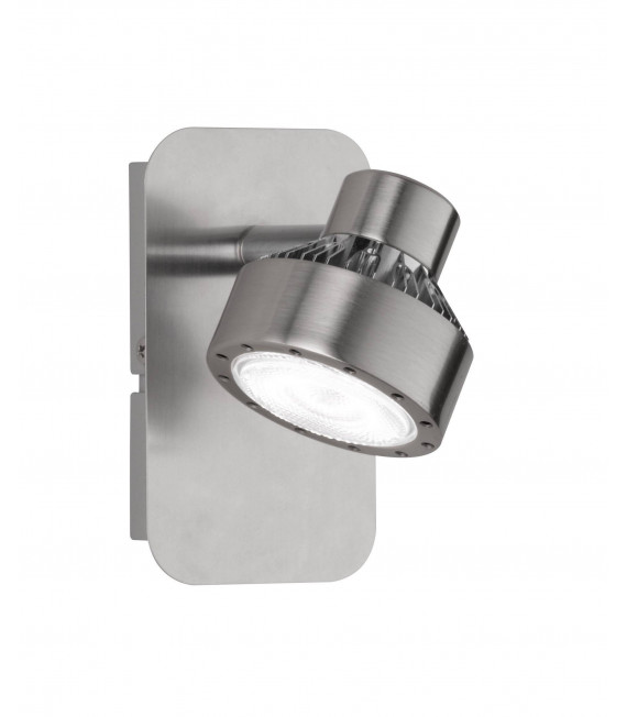 Foco LOCAL níquel mate / cromo 1 bombilla LED