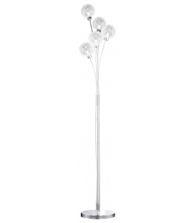Lampada da terra ARC cromata 5 lampadine