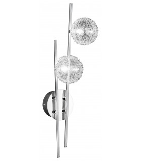 Applique ARC cromata 2 lampadine