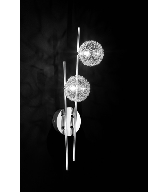 Applique ARC cromata 2 lampadine