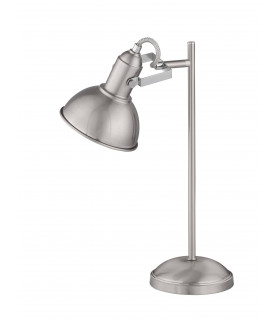 GELTUNGSBEREICH Tischlampe Matt Nickel 1 Glühbirne
