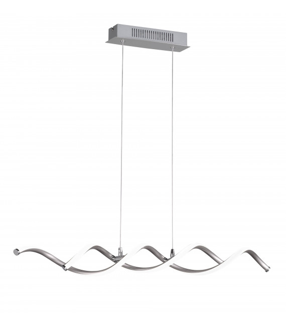 BONNEY lámpara colgante níquel mate 1 bombilla LED