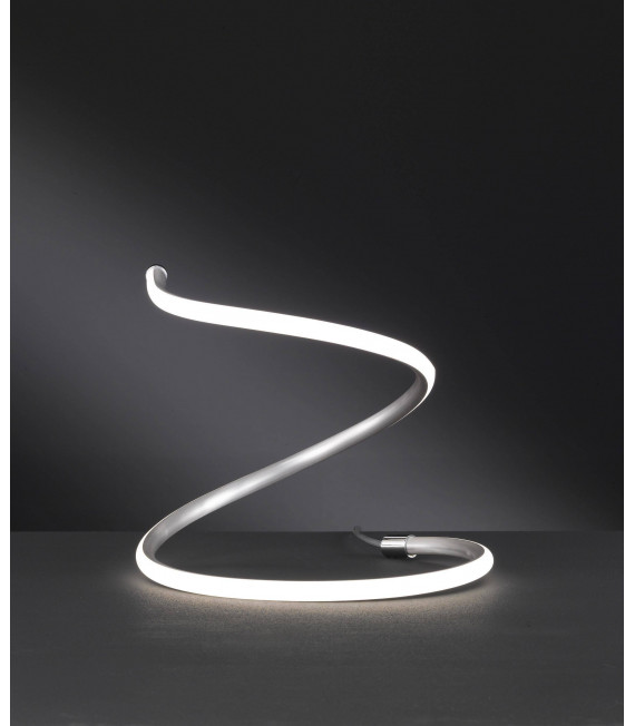 BONNEY lámpara de mesa níquel mate 1 bombilla LED