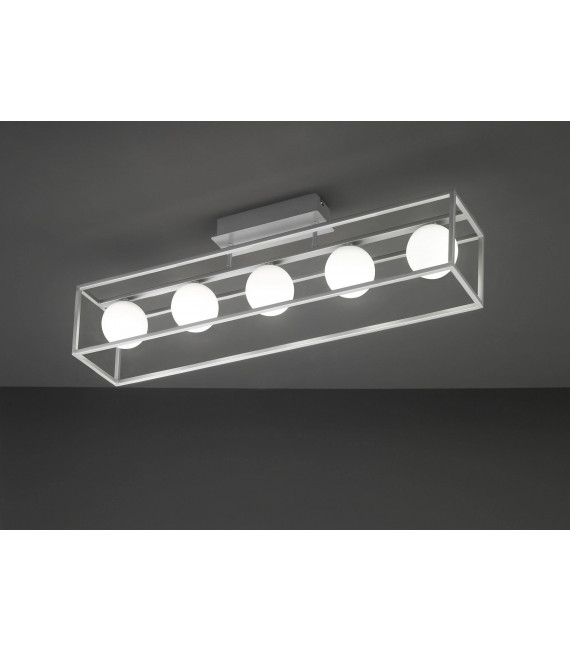 Plafoniera AURELIA nichel opaco 5 lampadine
