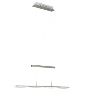 Lampada a sospensione VERSO nichel opaco 4 lampadine a LED