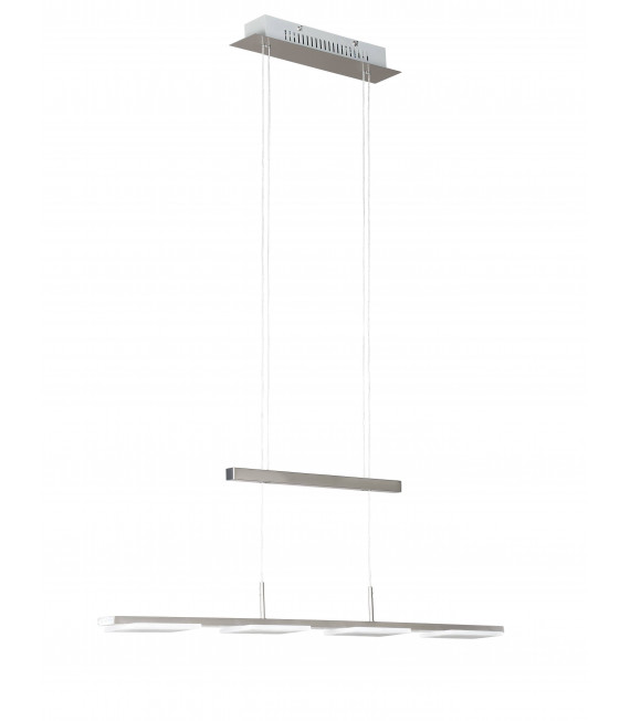 VERSO Pendelleuchte Matt Nickel 4 LED-Lampen