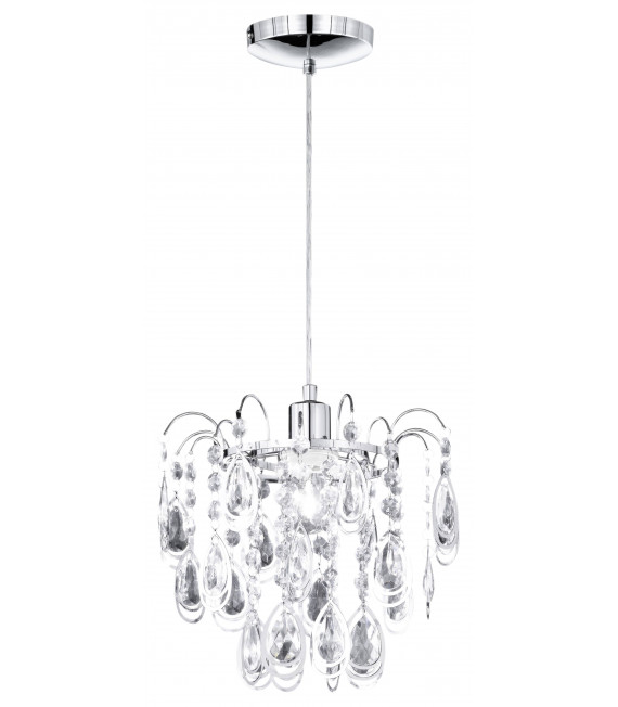 CARREE Chrom Pendelleuchte 1 Glühbirne