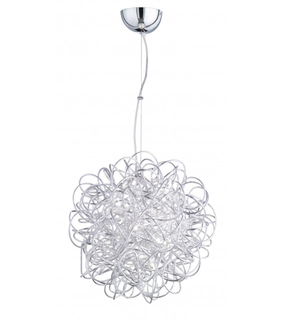 APART lámpara colgante plata 1 bombilla LED