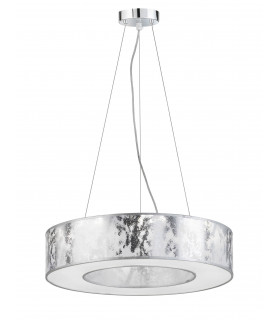 Lámpara colgante plata LEIKA 1 bombilla LED