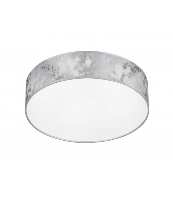 Plafoniera LEIKA argento 1 lampadina a LED