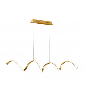 RUSSELL goldene Pendelleuchte 1 LED-Lampe