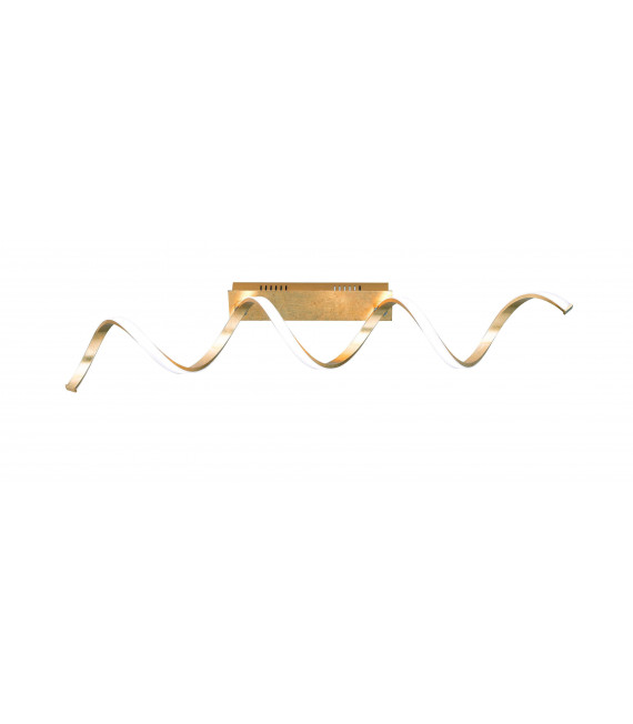 RUSSELL Lampada da soffitto dorata 1 lampadina a LED