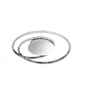 Lampada da soffitto OPUS cromata 1 lampadina a LED