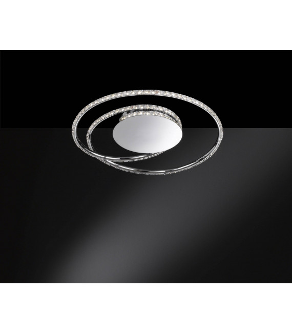 OPUS plafón cromo 1 bombilla LED