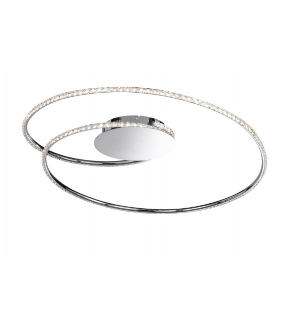 OPUS Chrom Deckenleuchte 1 LED-Lampe
