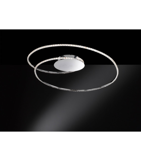 Lampada da soffitto OPUS cromata 1 lampadina a LED