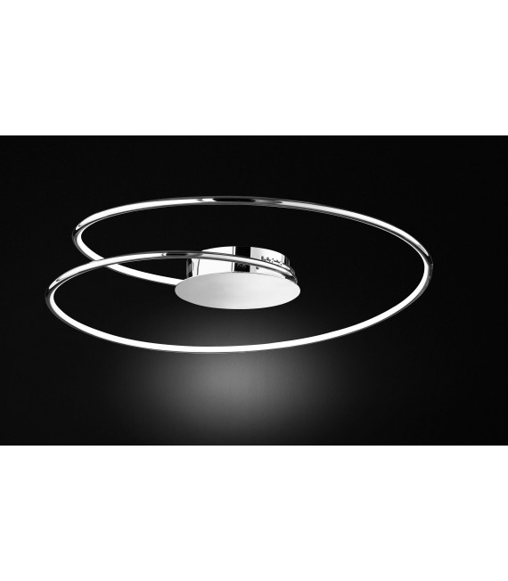 Lámpara de techo LOUIS cromo 1 bombilla LED