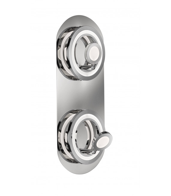 AIDEN spot cromo 2 bombillas LED
