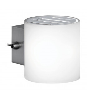 Applique AQABA nichel opaco 1 lampadina