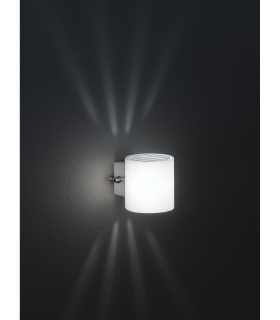 Applique AQABA nichel opaco 1 lampadina