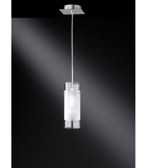 Lampada a sospensione MAX nickel opaco 1 lampadina