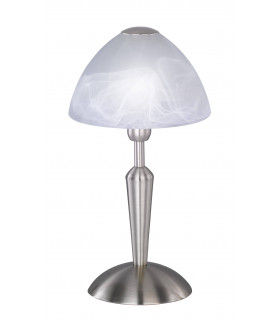 MORLEY Tischlampe Matt Nickel 1 Glühbirne