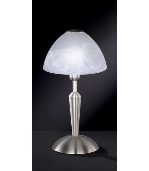 MORLEY Tischlampe Matt Nickel 1 Glühbirne