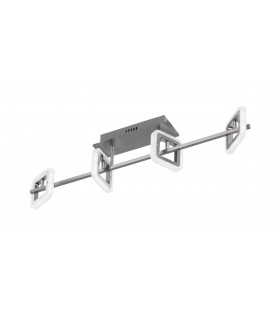 DAVIS Deckenleuchte Matt Nickel / Chrom 4 LED-Lampen