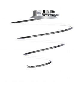 Lampada da soffitto SOLLER cromata 1 lampadina a LED
