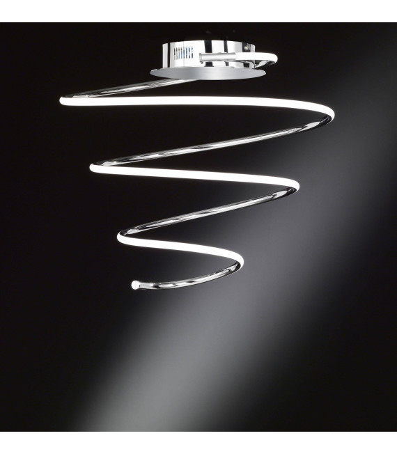 SOLLER Chrom Deckenleuchte 1 LED-Lampe