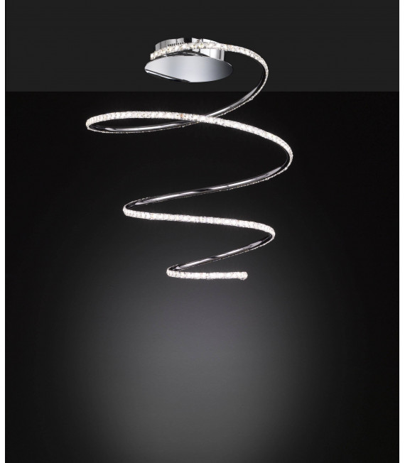 SOLLER Chrom Deckenleuchte 1 LED-Lampe