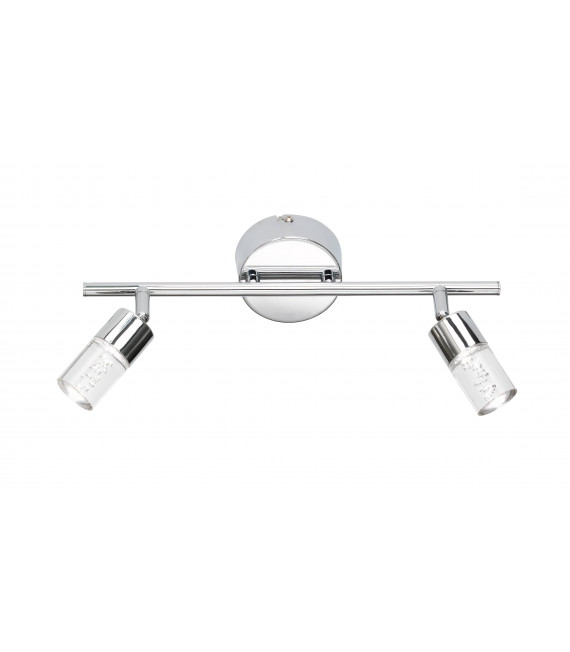 LUGO cromo spot 2 bombillas LED