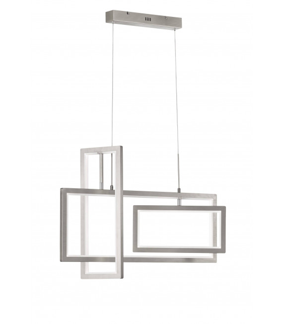 VISO lámpara colgante níquel mate 1 bombilla LED
