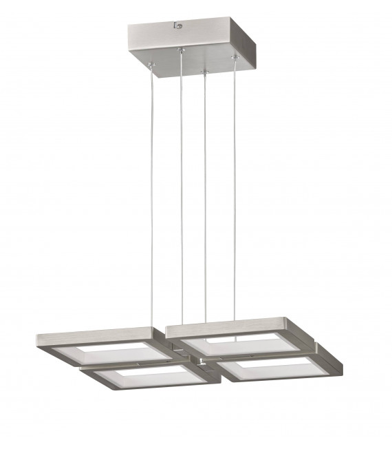 Lampada a sospensione VISO nichel opaco 1 lampadina a LED